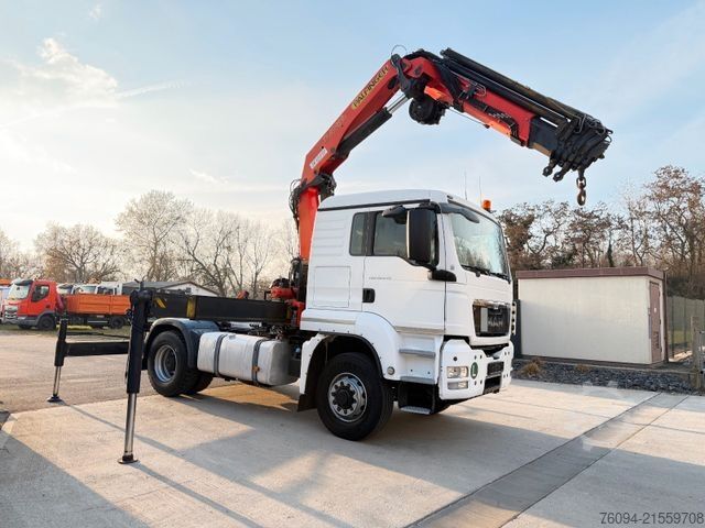 Autokran MAN TGS 18.440 4x4 Kran 21m Seilwinde Greifer Funk
