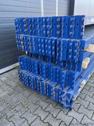 Palettenregaltraverse Traversen Regal SLP / K: 90x50 mm / Kopftraverse / blau / lichte Weite: 2.600 mm / 3 HK