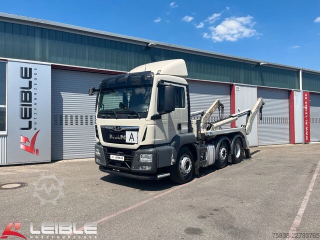 Skip truck MAN TGS 26.460 6x2/4BL*Meiller AK16 Teleskop*277TKM*
