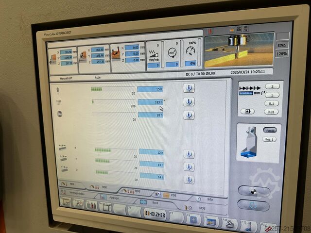 Vertical CNC machining center Holz-Her Evolution 7405