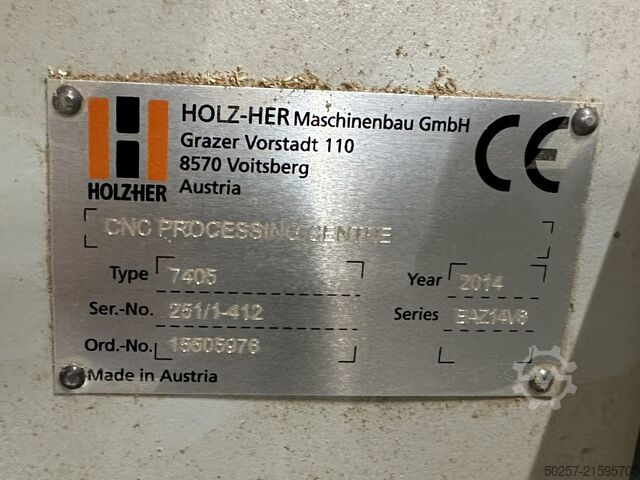 Vertical CNC machining center Holz-Her Evolution 7405