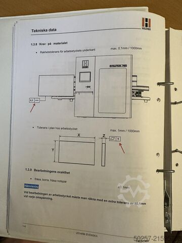 Vertical CNC machining center Holz-Her Evolution 7405