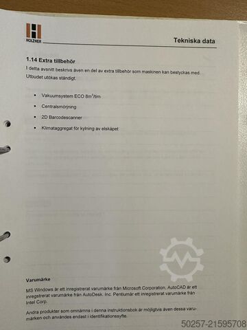 Vertical CNC machining center Holz-Her Evolution 7405