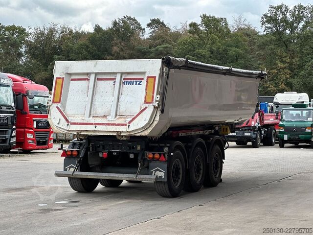 Tipper semitrailer SCHMITZ CARGOBULL SKI 24 SL7.2 Stahlmulde/Rollplane/Liftachse 1+3