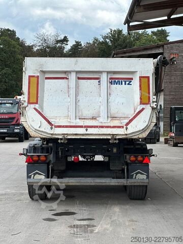 Tipper semitrailer SCHMITZ CARGOBULL SKI 24 SL7.2 Stahlmulde/Rollplane/Liftachse 1+3
