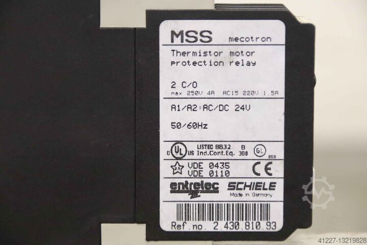 Motor protection relay Schiele MSS mecotron 2.430.810.93