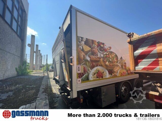 LKW mit Kofferaufbau Scania G420 6x2, Liftachse, Hiab LBW, Motor defekt!