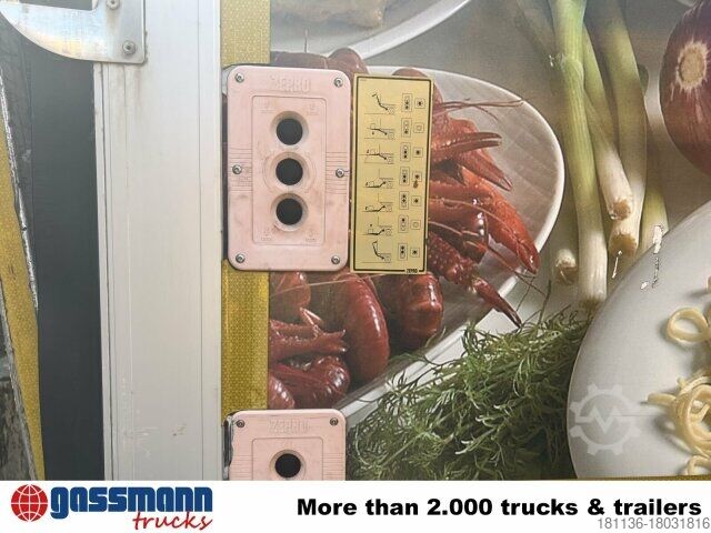 LKW mit Kofferaufbau Scania G420 6x2, Liftachse, Hiab LBW, Motor defekt!