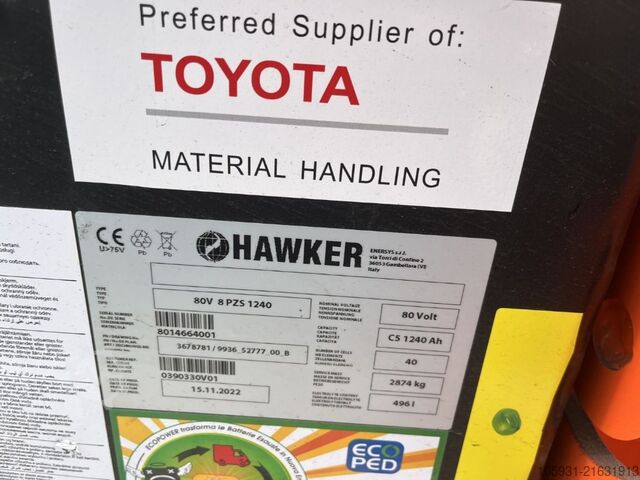 Elektro 4 Rad-Stapler Toyota 9FBH80T