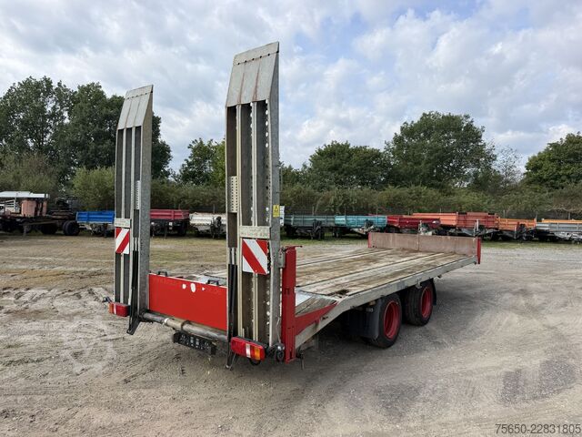 Low loader trailer  TTH 14  14 t Tandemtieflader