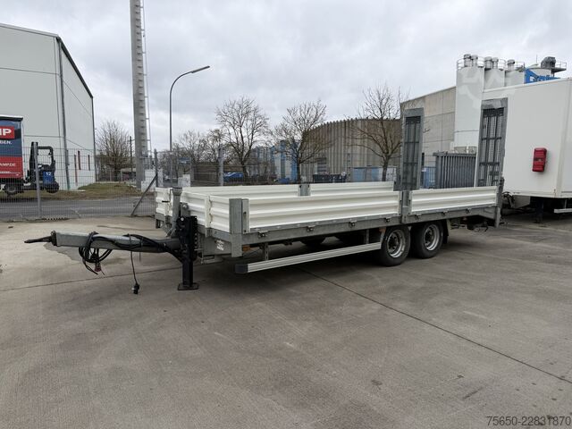 Low loader trailer  tt  Tandemtieflader, hydr. Rampen, wenig Benutzt