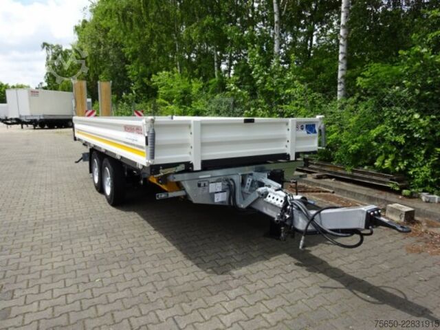 Tipper trailer Möslein TTD 13 Weiß  13 t Tandem 3- Seitenkipper Tieflader-- Neufahrzeug --