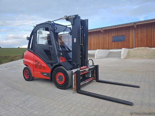 Forklift Linde H 50/600 Diesel Triplex Zinkenversteller