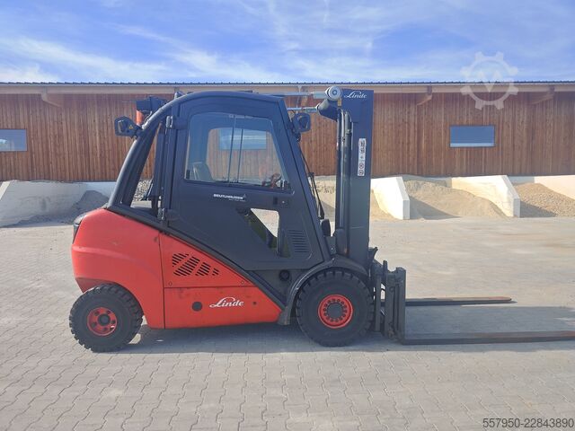 Gabelstapler Linde H35 Diesel Triplex Zinkenversteller