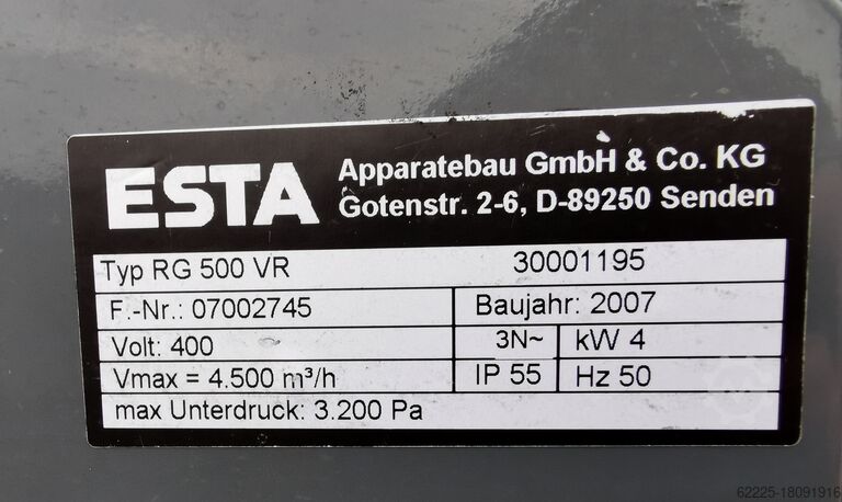 ESTA Schweißrauchabsaugung ESTA DUSTEX F-64