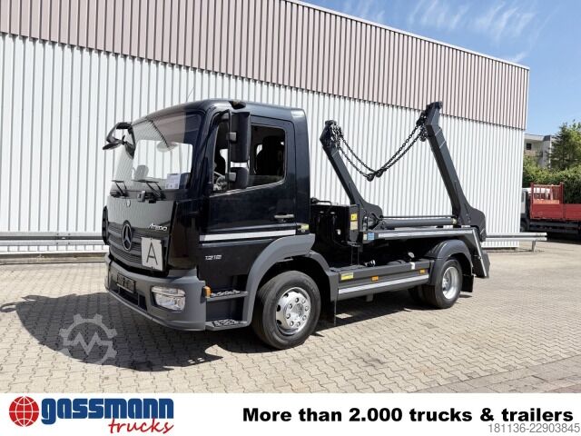 Transporter mit Kipper Mercedes-Benz Atego 1218/22 K 4x2, Meiller Tele-Absetzer, Funk