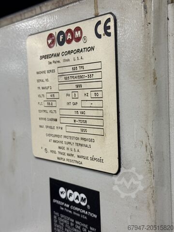 Bandschleifmaschine Speedfam 625TFG