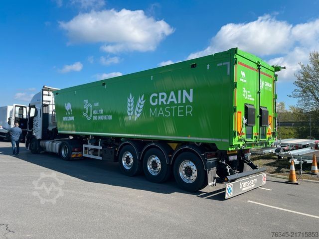 Tipper semitrailer WIELTON Alu-Kastenmulde 51m³ BULK Master GREEN Edition