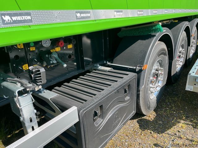 Tipper semitrailer WIELTON Alu-Kastenmulde 51m³ BULK Master GREEN Edition