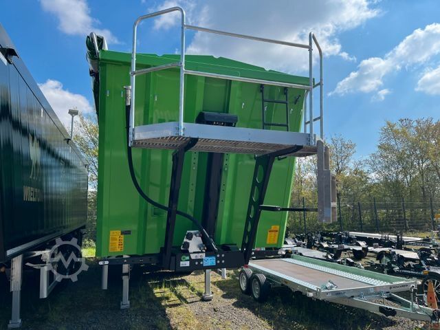 Tipper semitrailer WIELTON Alu-Kastenmulde 51m³  BULK Master GREEN Edition