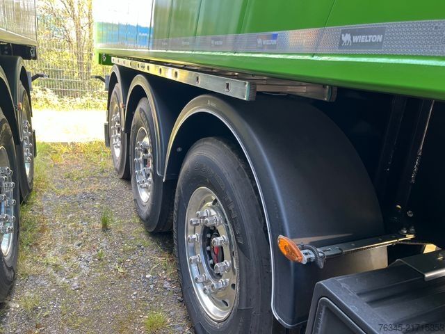 Tipper semitrailer WIELTON Alu-Kastenmulde 51m³ BULK Master GREEN Edition