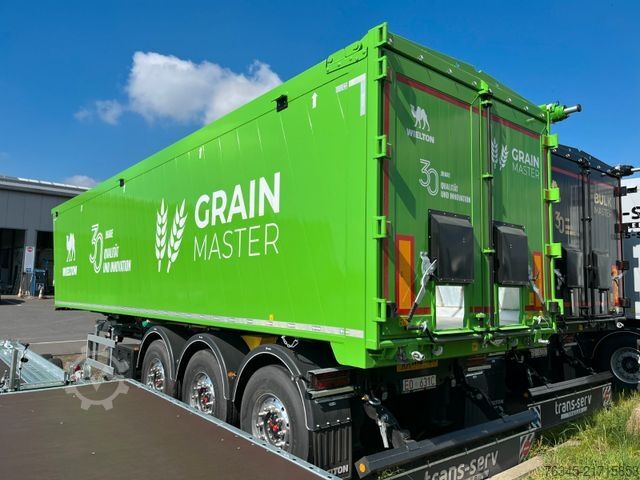 Tipper semitrailer WIELTON Alu-Kastenmulde 51m³ BULK Master GREEN Edition