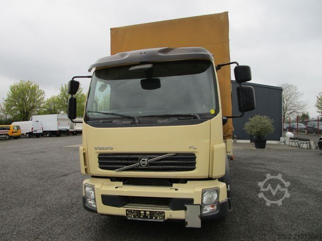 Flatbed truck with tarp VOLVO FL 12.290 L 4x2 *Schaltung+LBW+AHK+7,20m*Mod.14