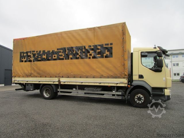 Flatbed truck with tarp VOLVO FL 12.290 L 4x2 *Schaltung+LBW+AHK+7,20m*Mod.14