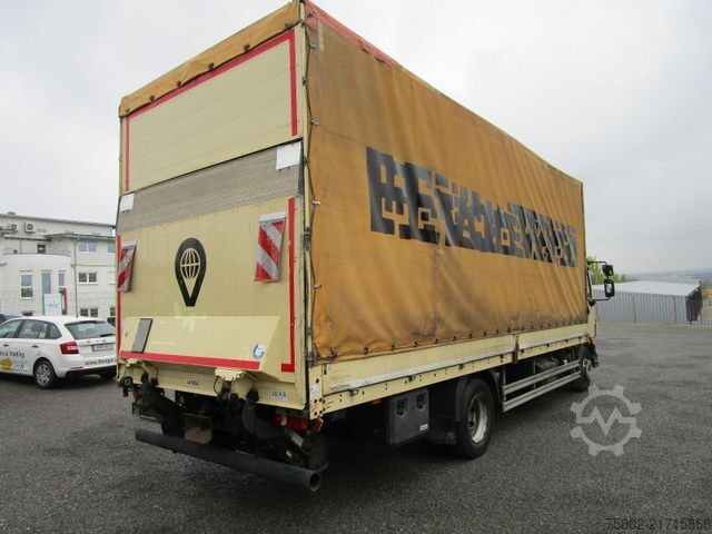 Flatbed truck with tarp VOLVO FL 12.290 L 4x2 *Schaltung+LBW+AHK+7,20m*Mod.14