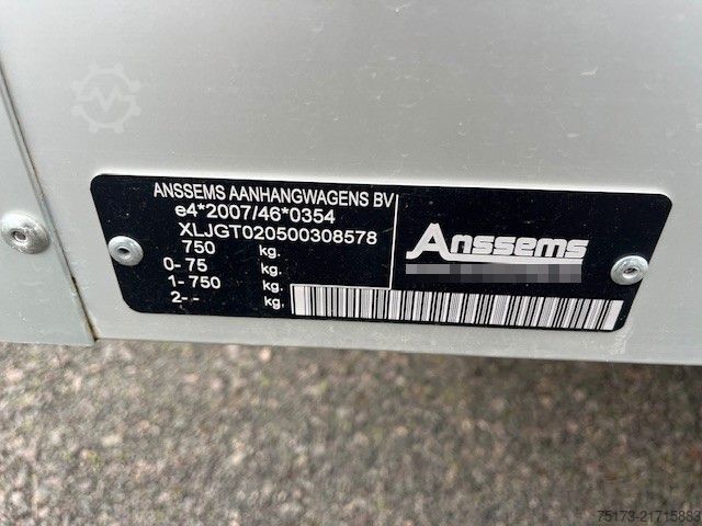 Trailer with working platform ANSSEMS GT 750.251×126 Plattform 100 km/h