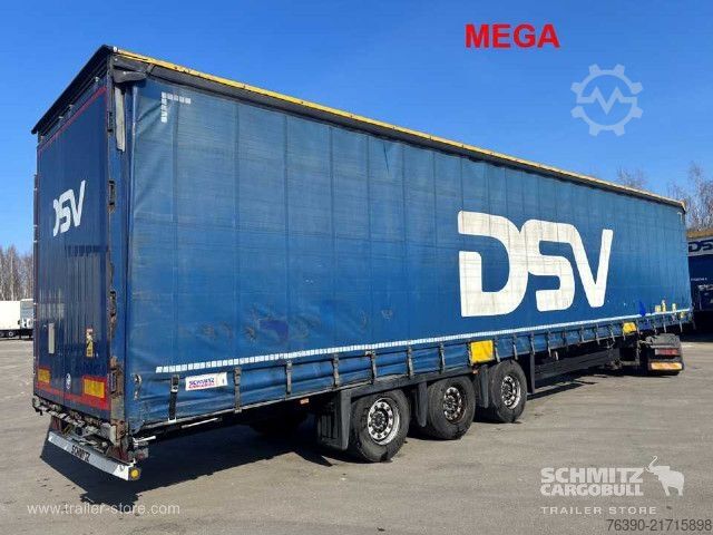 Auflieger mit Pritsche & Plane Schmitz Cargobull Semitrailer Curtainsider Mega