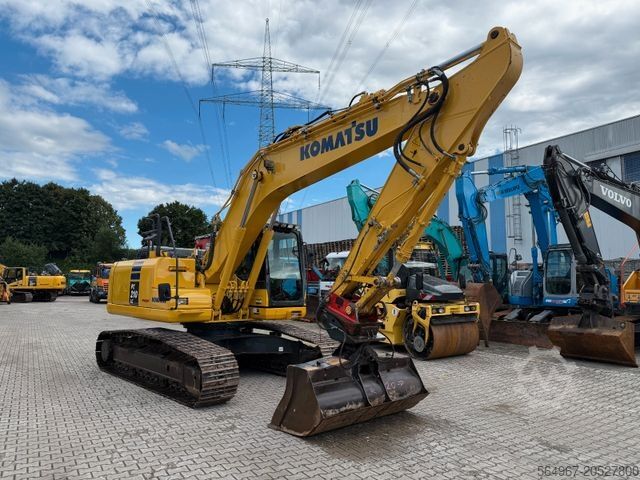 Kettenbagger KOMATSU PC210 LC-10 MS 21 SW hydr. Grabenlöffel Klima