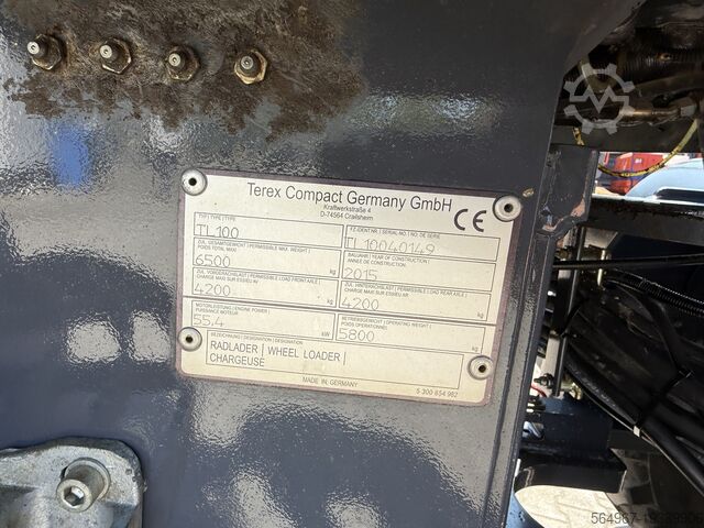 Wheel loader Terex TL100 Radlader Gabel+Schaufel+SW
