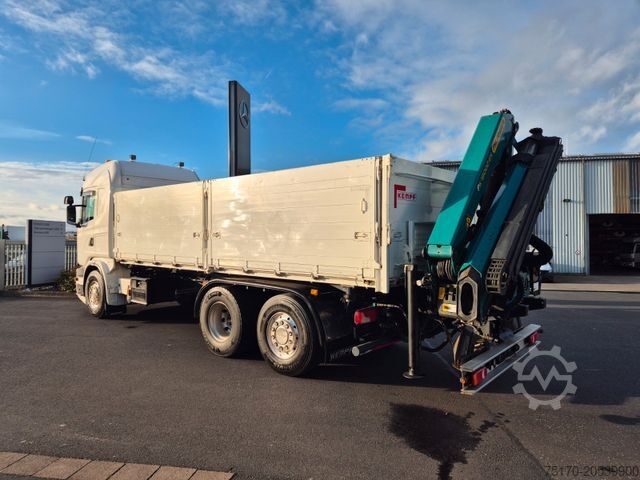 Three-sided tipper truck SCANIA G490 LB6x2*4HNB Palfinger PK 18002-EH D Funk AHK