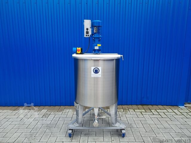 Edelstahlbehälter mit Ankerrührwerk