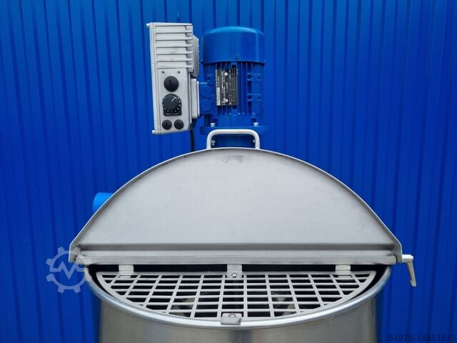 Edelstahlbehälter mit Ankerrührwerk