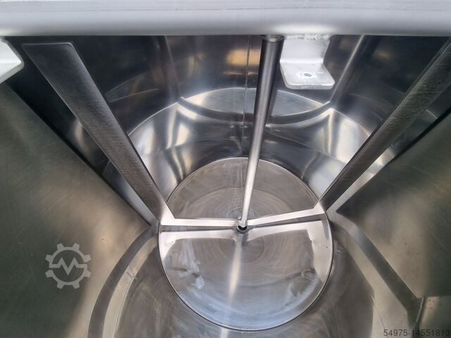 Edelstahlbehälter mit Ankerrührwerk