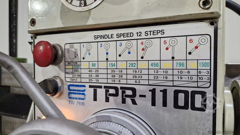 Radial drilling machine TAI PIIN TPR 1100