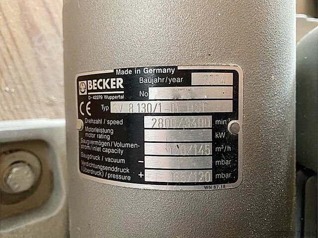 Conveyor and Silo System Becker SV 8.130/HRBO6630