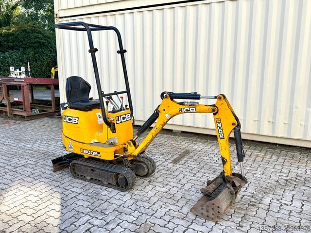 Mini excavator JCB 8008 CTS / 2021 BJ / 733 H / 2 x Löffel