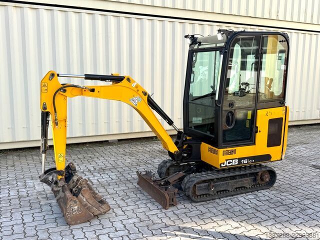 Mini excavator JCB 16C-1 / 799 H / 3 x Löffel / 2022 BJ
