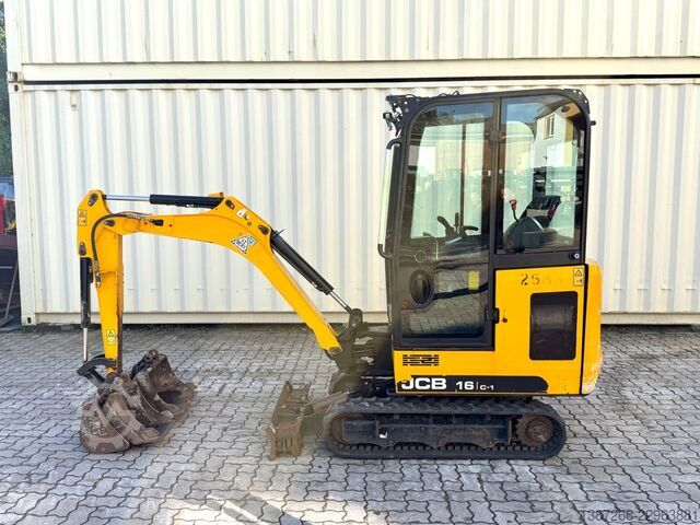 Mini excavator JCB 16C-1 / 799 H / 3 x Löffel / 2022 BJ