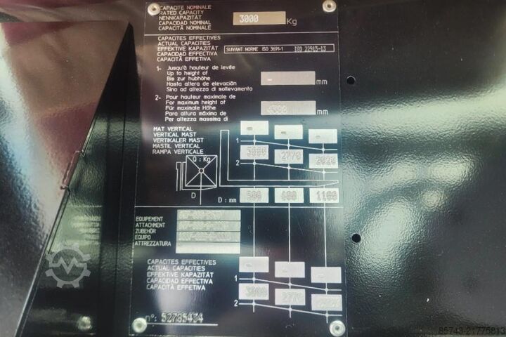 Rough terrain forklift Manitou M30-4 D ST5 S1 EU Diesel, 4x4 Drive, 3t Capacity,