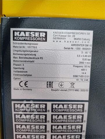 Screw compressor S016718 Kaeser AIRCENTER SM10