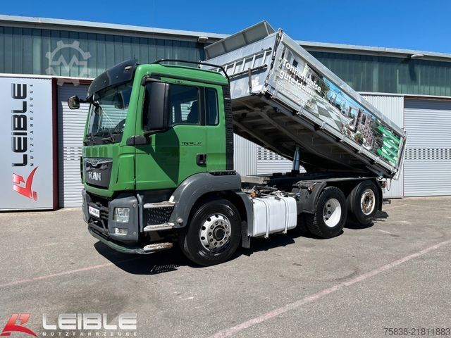 Three-sided tipper truck MAN TGS 26.440 6x4H-2*Hydrodrive*Kempf*Pritarder*