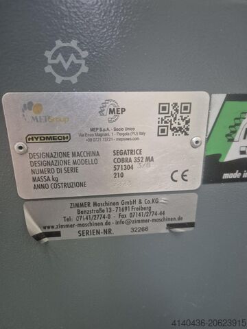 Light metal / aluminum circular saw MEP Aluminiumkreissäge COBRA 352 MA COBRA 352 MA