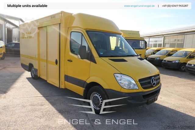 Box van mercedes-benz SPRINTER 310 CDI MAXI EURO-5 KOFFER REGALE KAMERA DURCHGANG