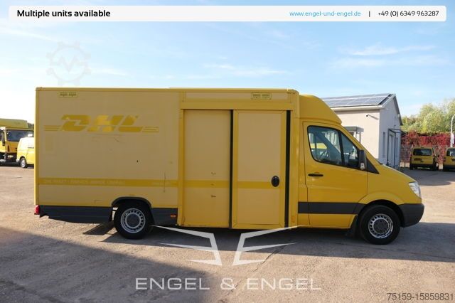 Box van mercedes-benz SPRINTER 310 CDI MAXI EURO-5 KOFFER REGALE KAMERA DURCHGANG