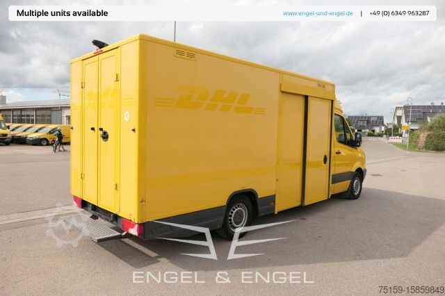 Box van mercedes-benz SPRINTER 310 CDI MAXI EURO-5 KOFFER REGALE KAMERA DURCHGANG