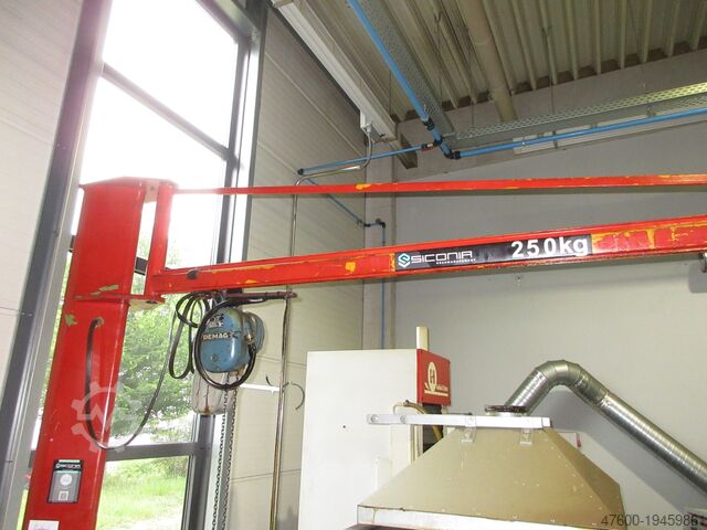 Saeulenschwenkkran Schwenkkran Kettenzug Demag KBK Kran Drehkran Hallenkran L 3m Demag KBK1 250Kg + Demag PK Kettenzug